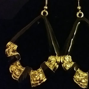 Paparazzi Jewelry - Paparazzi BLK Enamel & Rhinestone Earrings Pierced Paparazzi Jewelry - Paparazzi BLK Enamel & Rhinestone Earrings Pierced